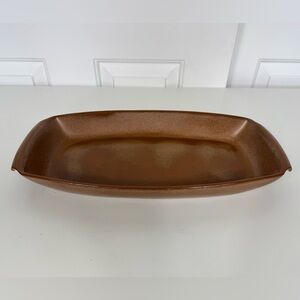 Vintage Frankoma Platter GP Plainsman Brown Art‎ Pottery 15" X 7.5” 5Q